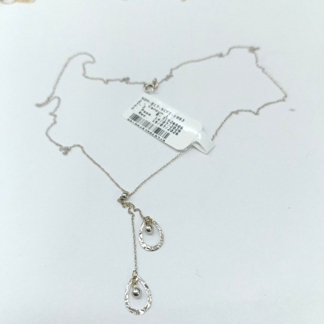 GARGANTILLA ORO BLANCO 14 K 1.1 GRMS (SEMINUEVO)