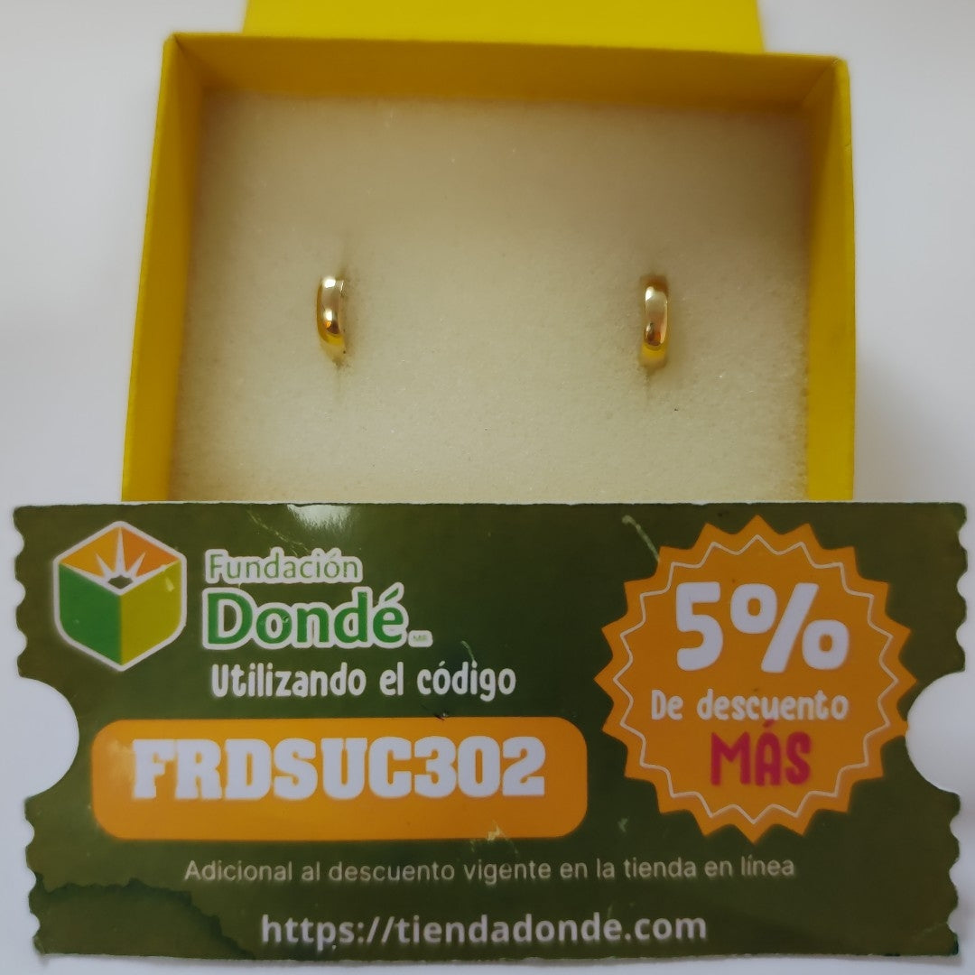 ARRACADAS ORO 14K 1.1 (NUEVO)