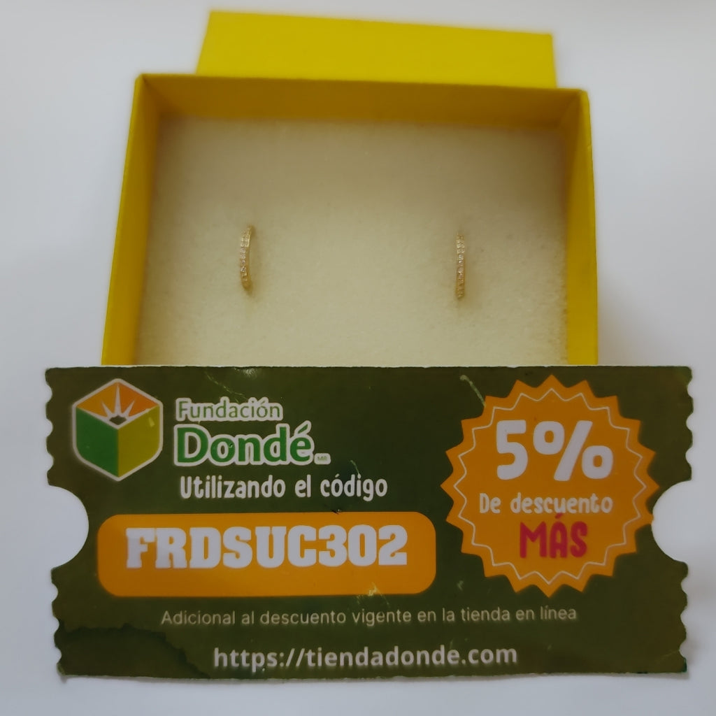 ARRACADAS ORO 14K 1.1 (NUEVO)