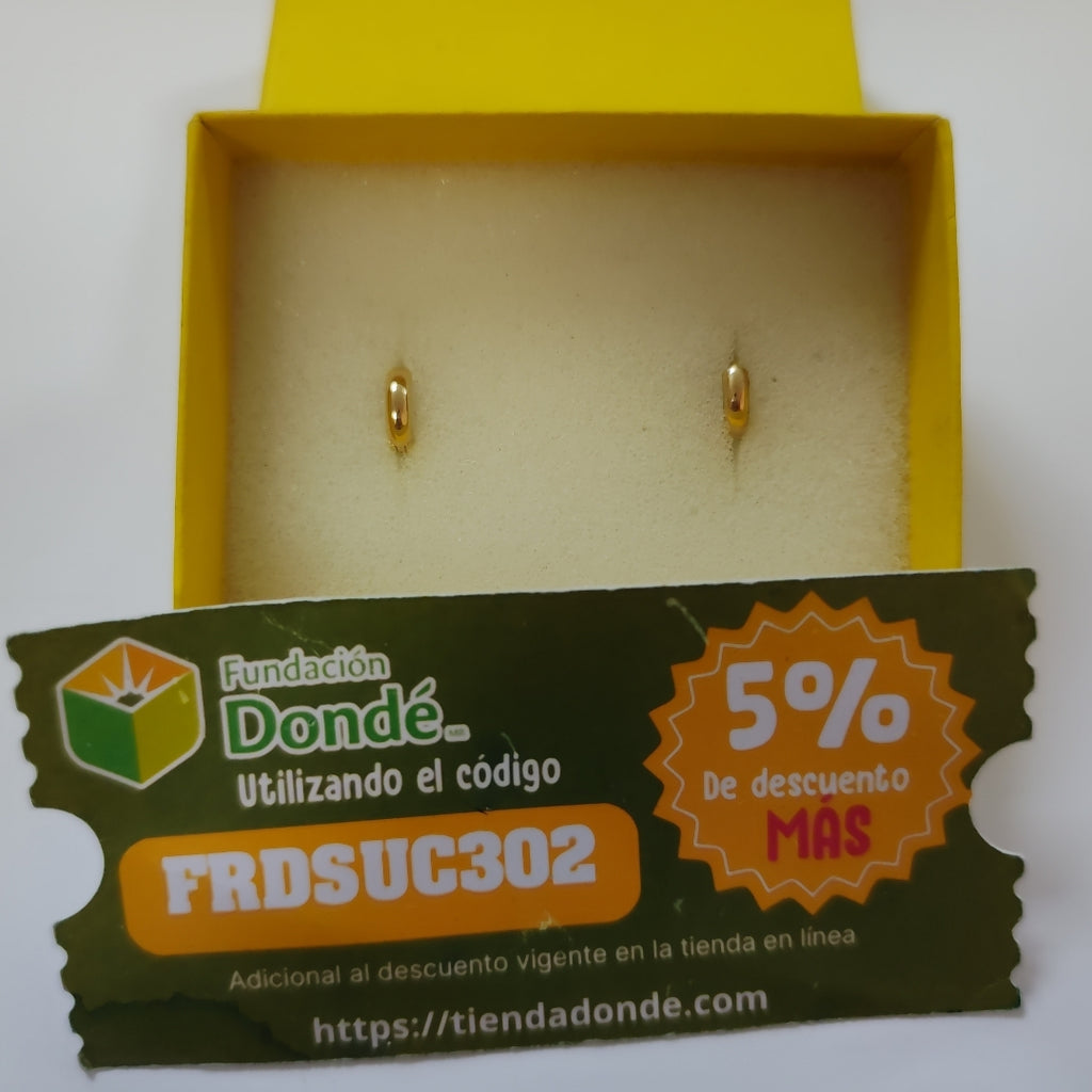 ARRACADAS ORO 14K 1.2 (NUEVO)