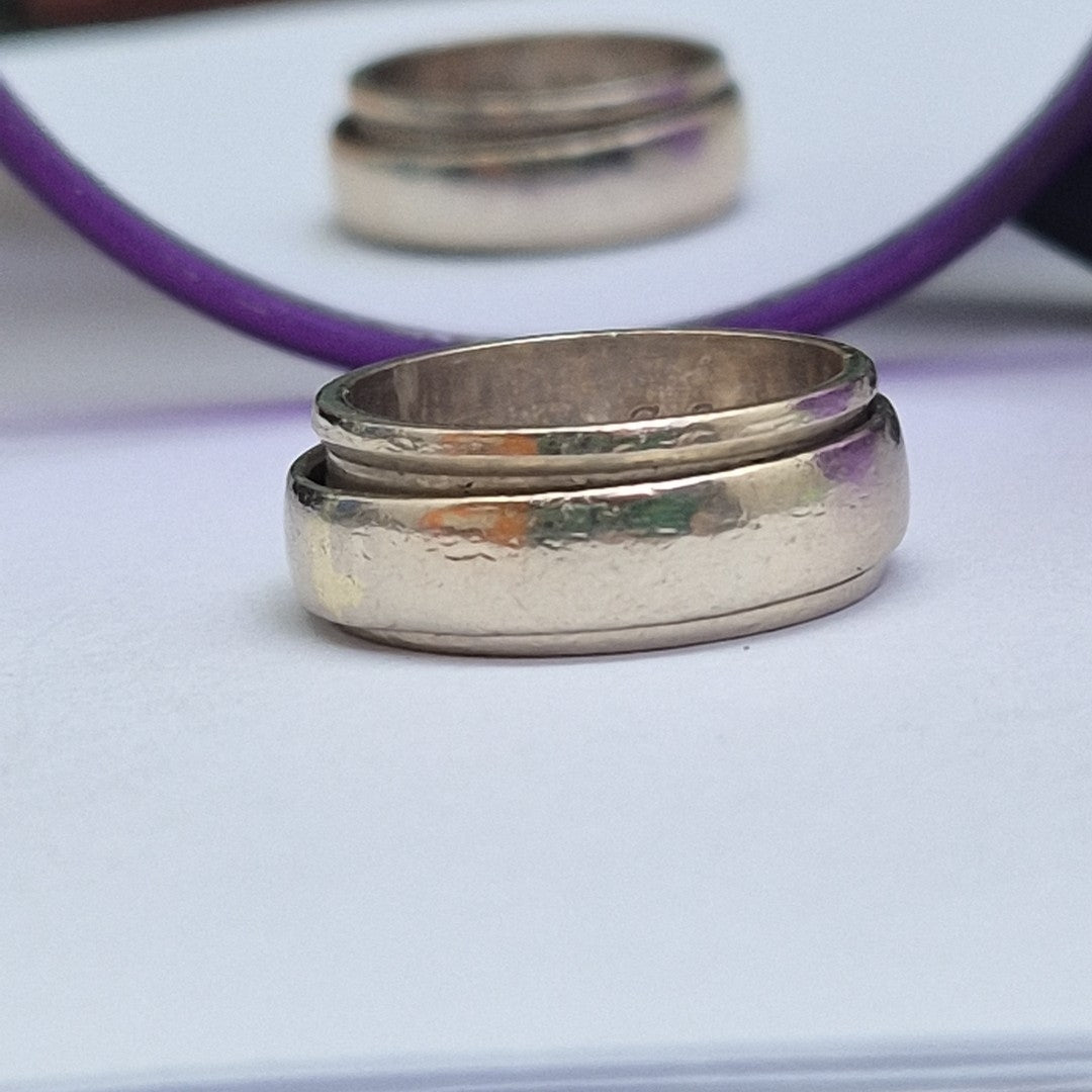 ARGOLLA ORO,ORO BLANCO 14 K 8,90 GRMS (SEMINUEVO)