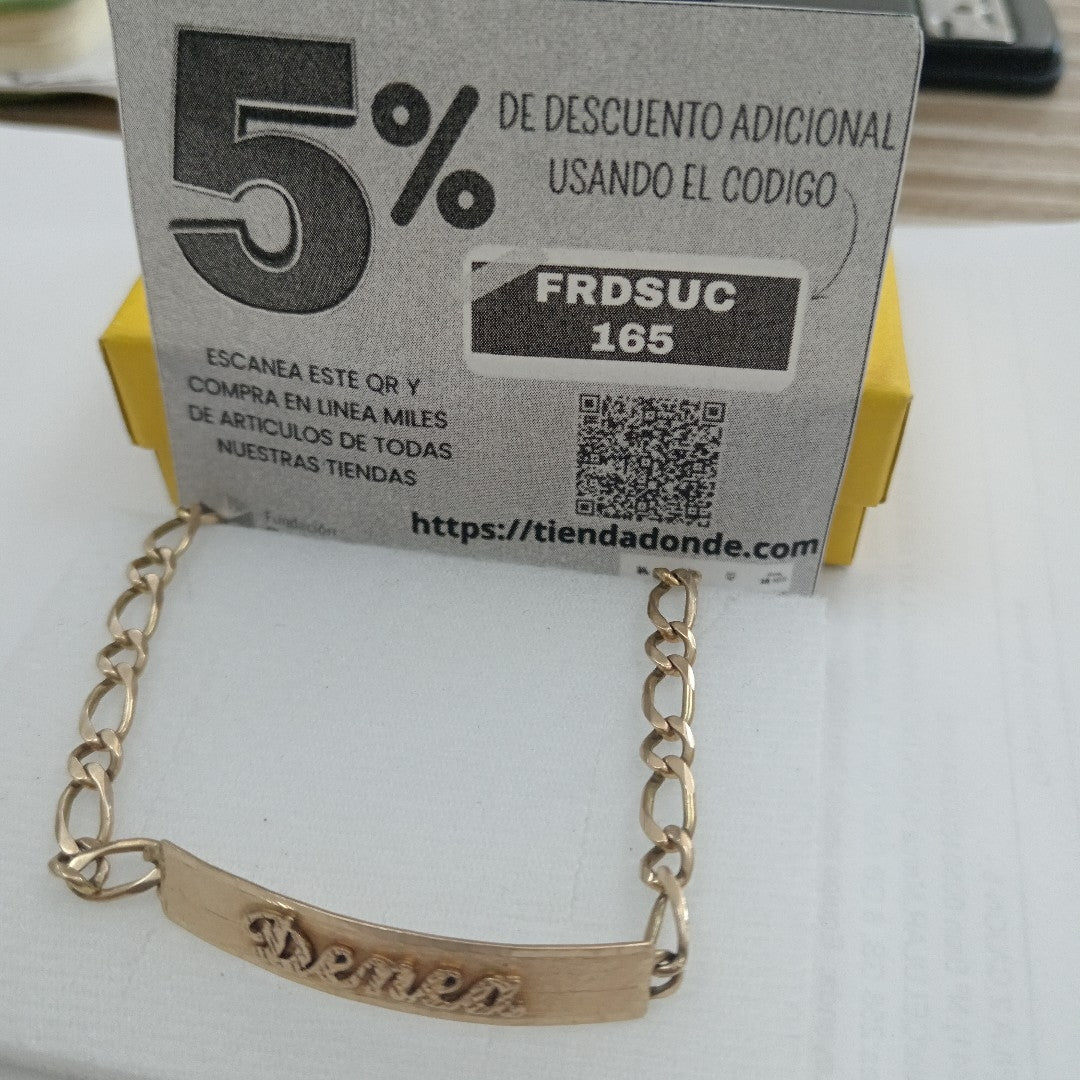 ESCLAVA ORO 10 K 8 GRMS (SEMINUEVO)