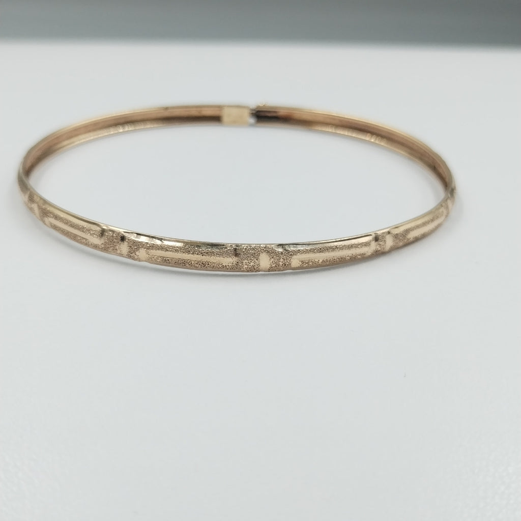PULSERA RIGIDA ORO 14 K 3.9 GRMS (SEMINUEVO)