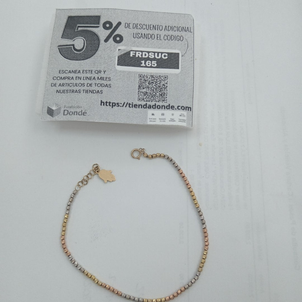 PULSERA ORO 14 K 2.6 GRMS (SEMINUEVO)