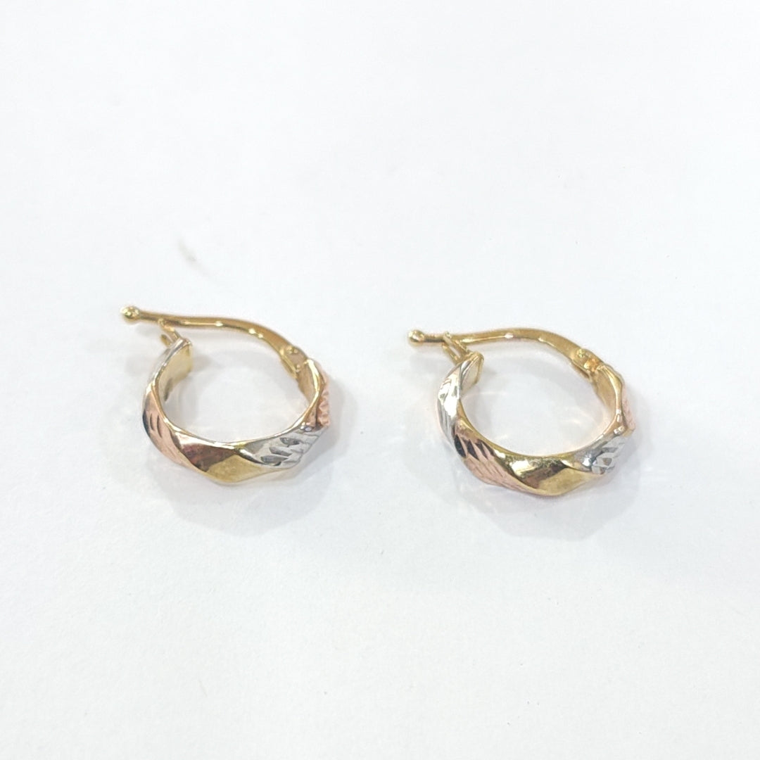 ARRACADAS PAR ORO 14 K 1.1 GRMS (SEMINUEVO)