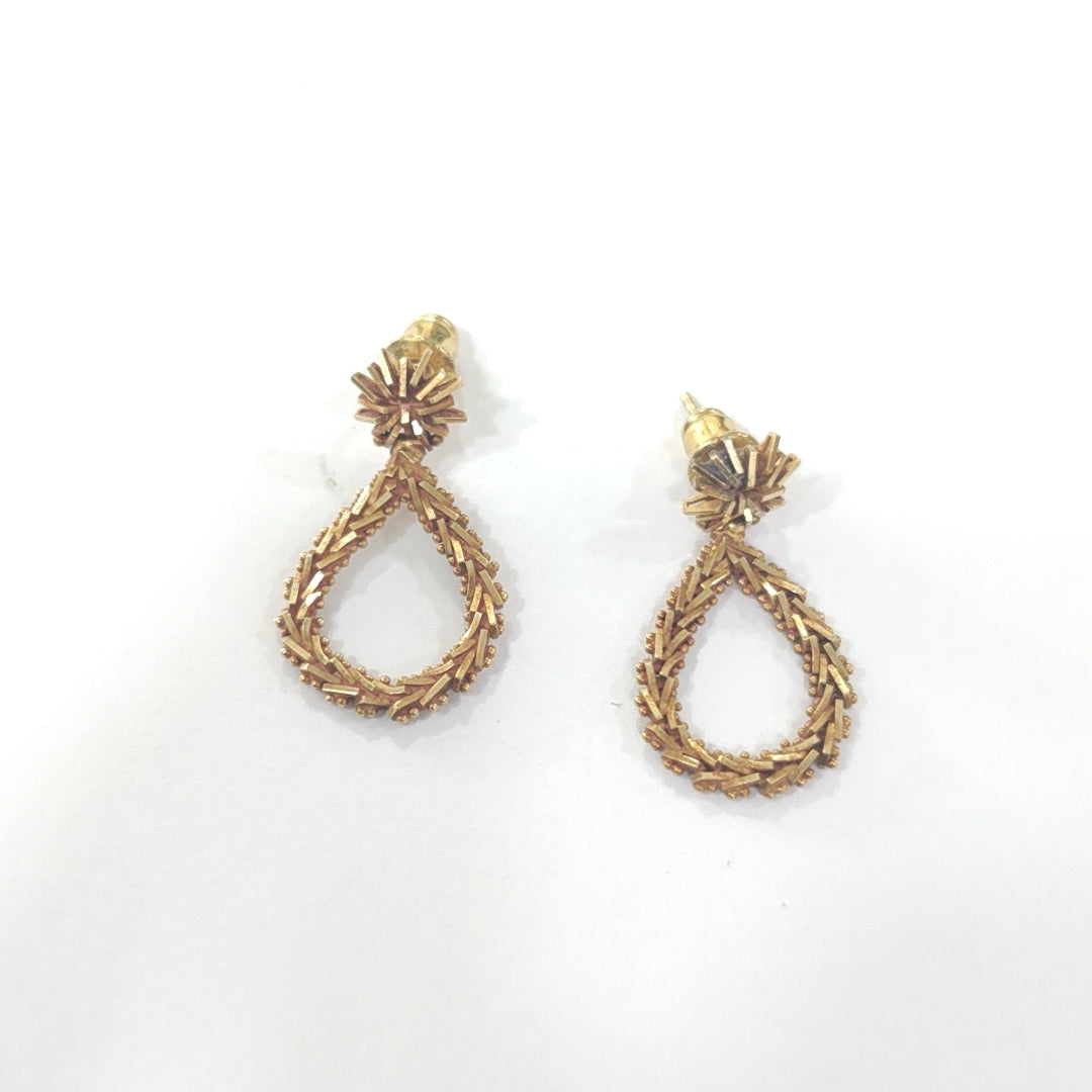 BROQUELES PAR ORO 14 K 3.6 GRMS (SEMINUEVO)