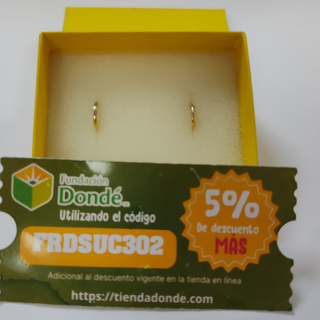 ARRACADAS ORO 14K 0.9 (NUEVO)