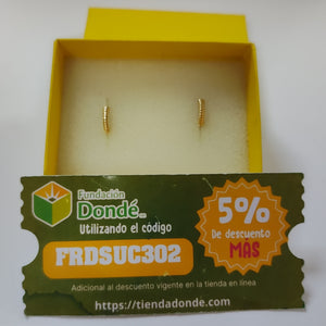 ARRACADAS ORO 14K 1.2 (NUEVO)