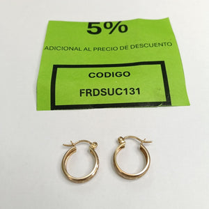 ARRACADAS PAR ORO 10 K 1.6 GRMS (SEMINUEVO)