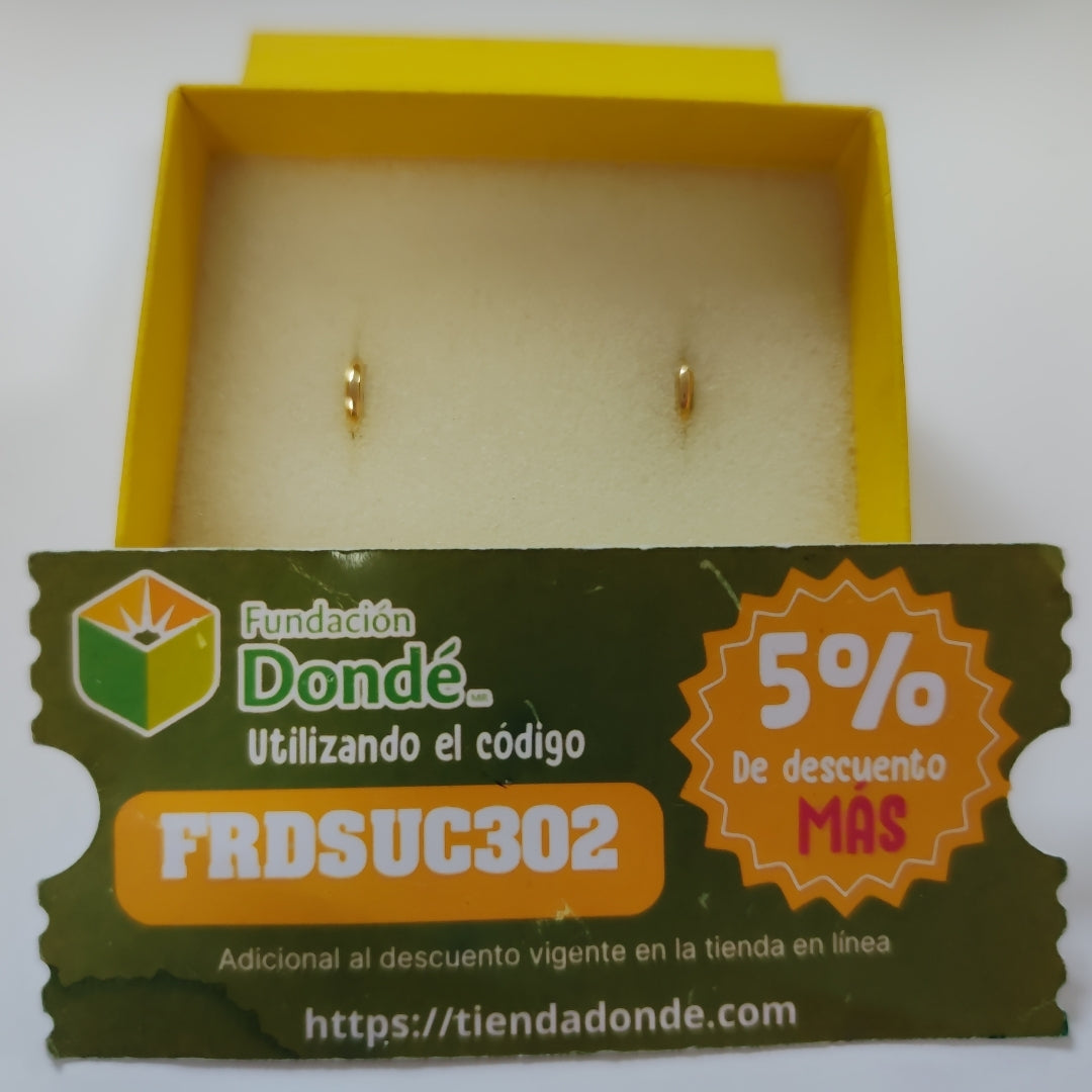 ARRACADAS ORO 14K 1.1 (NUEVO)