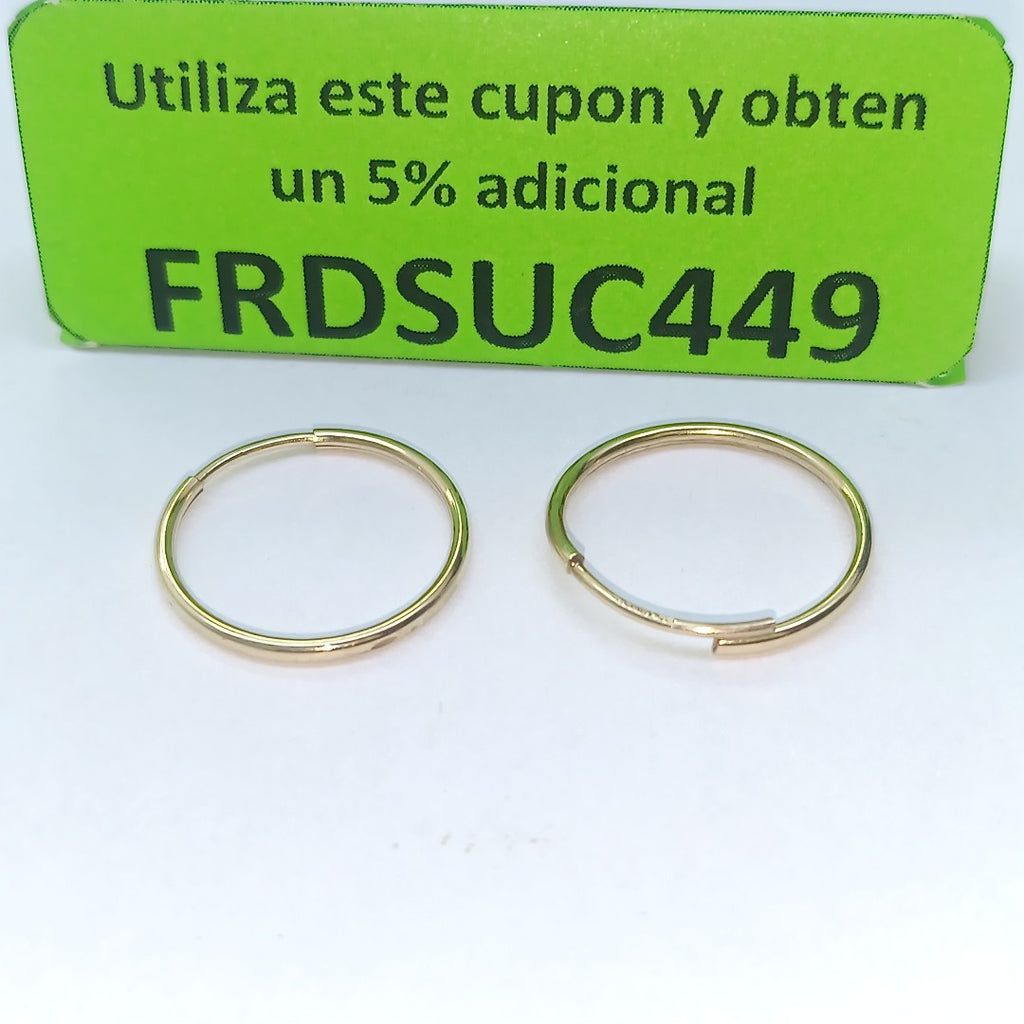 ARRACADAS PAR ORO 10 K 0.9 GRMS (SEMINUEVO)