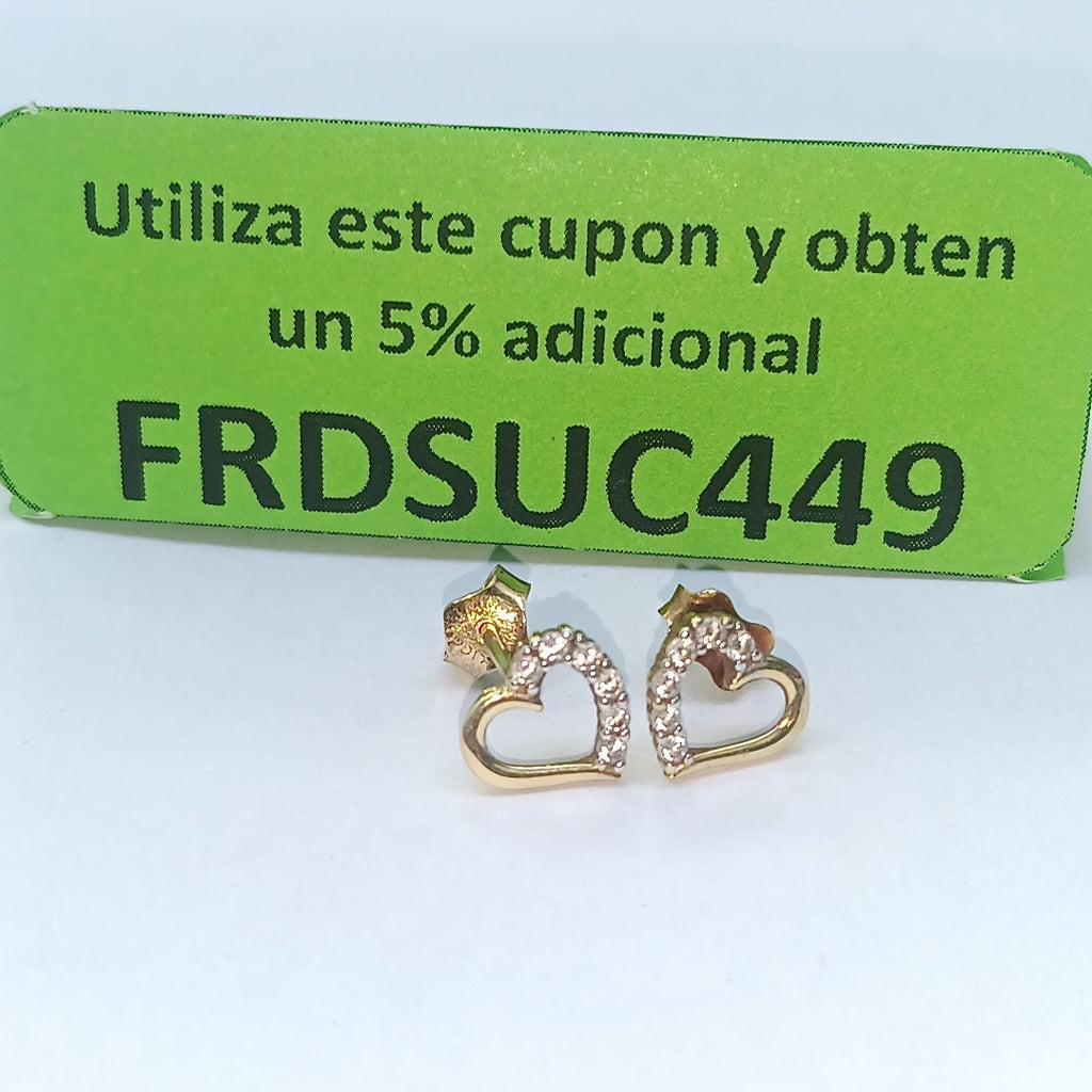 BROQUELES PAR ORO 14 K 1.2 GRMS (SEMINUEVO)