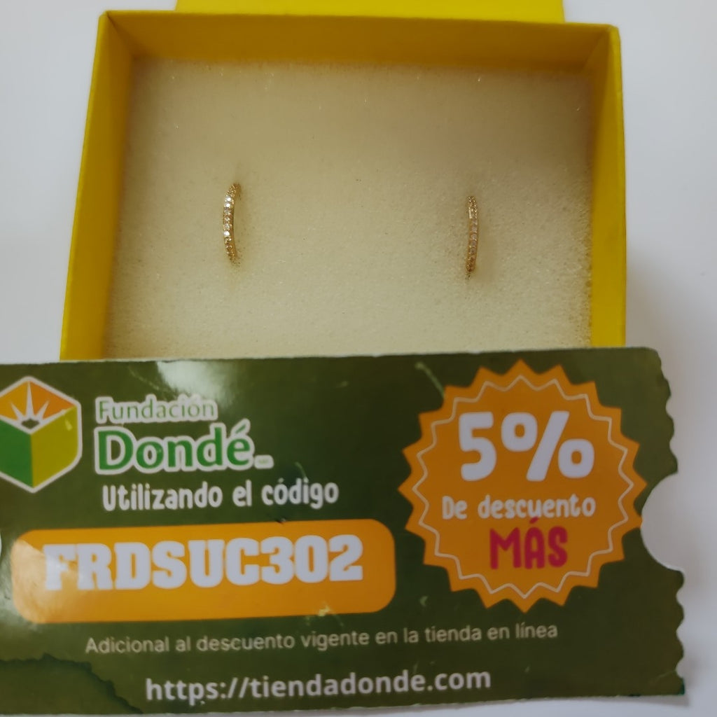 ARRACADAS ORO 14K 1.4 (NUEVO)