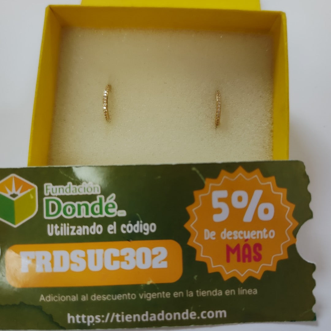 ARRACADAS ORO 14K 1.4 (NUEVO)