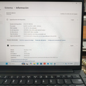 LAPTOP LENOVO THINKPAD E14 GEN 7 (2025) 512 GB SSD 16 GB RAM (SEMINUEVO)