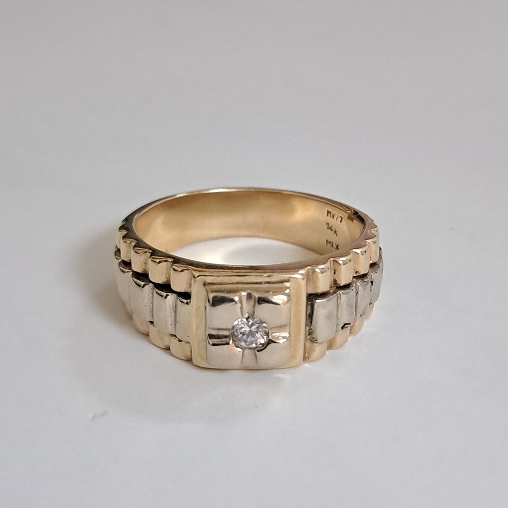 ANILLO ORO 14 K 11.2 GRMS (SEMINUEVO)