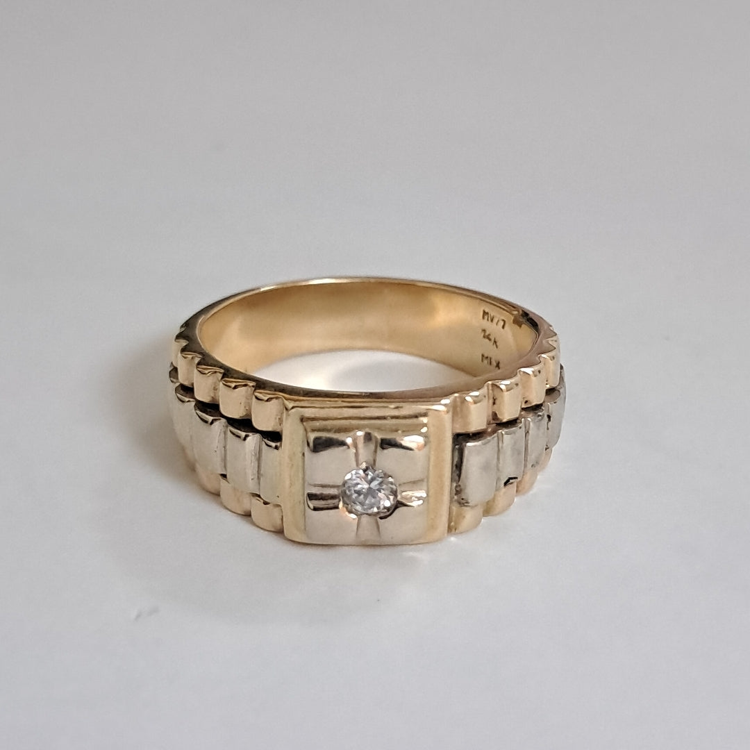 ANILLO ORO 14 K 11.2 GRMS (SEMINUEVO)