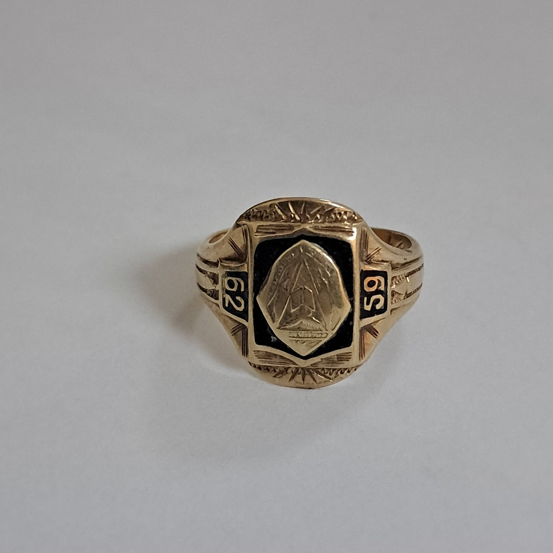 ANILLO DE GRADUACIÓN ORO 10 K 5,40 GRMS (SEMINUEVO)
