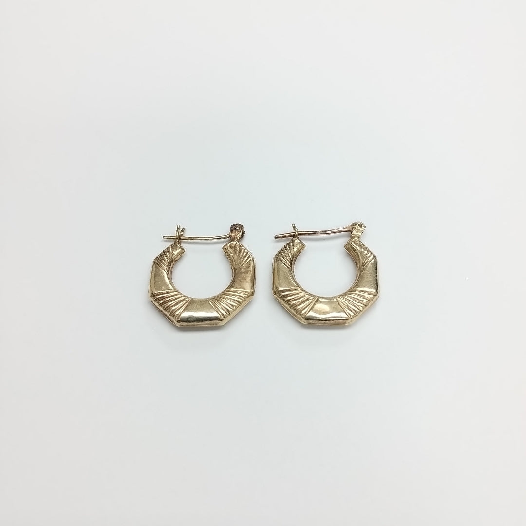ARRACADAS PAR ORO 14 K 1.2 GRMS (SEMINUEVO)