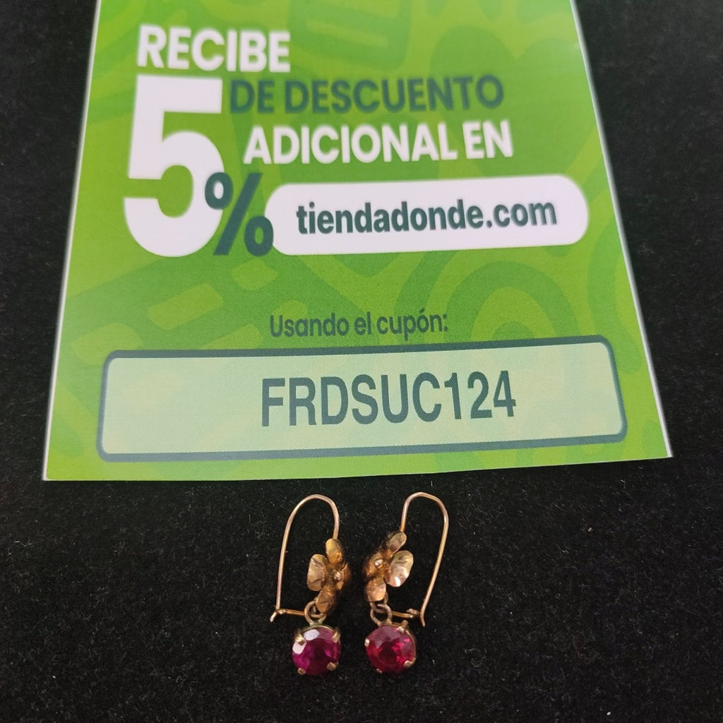 ARETES PAR ORO 8 K 2.3 GRMS (SEMINUEVO)