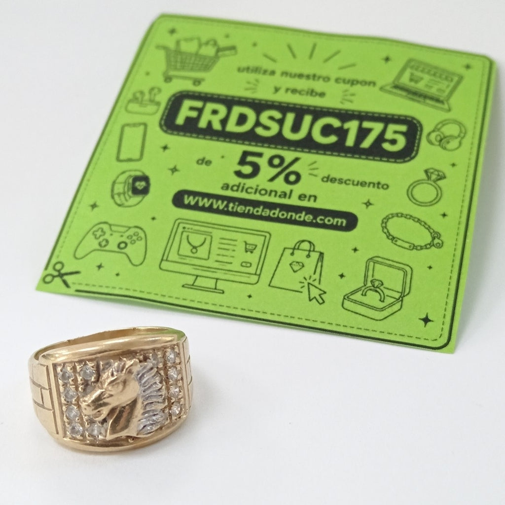 ANILLO ORO 10 K 8 GRMS (SEMINUEVO)