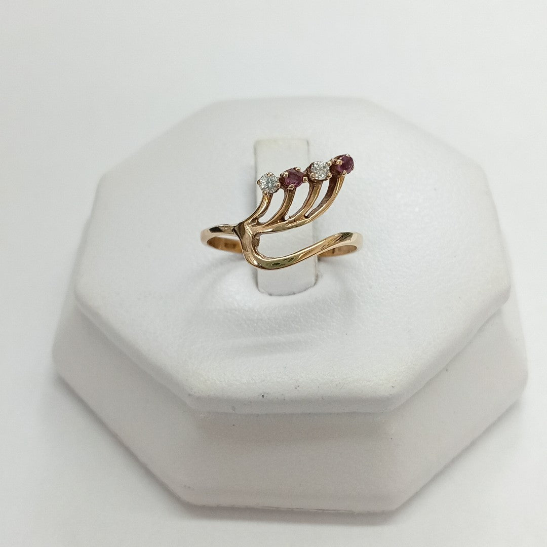 ANILLITO ORO COMBINADO 14 K 1,50 GRMS (SEMINUEVO)