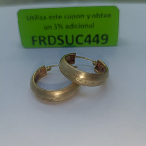 ARRACADAS PAR ORO 14 K 2.9 GRMS (SEMINUEVO)