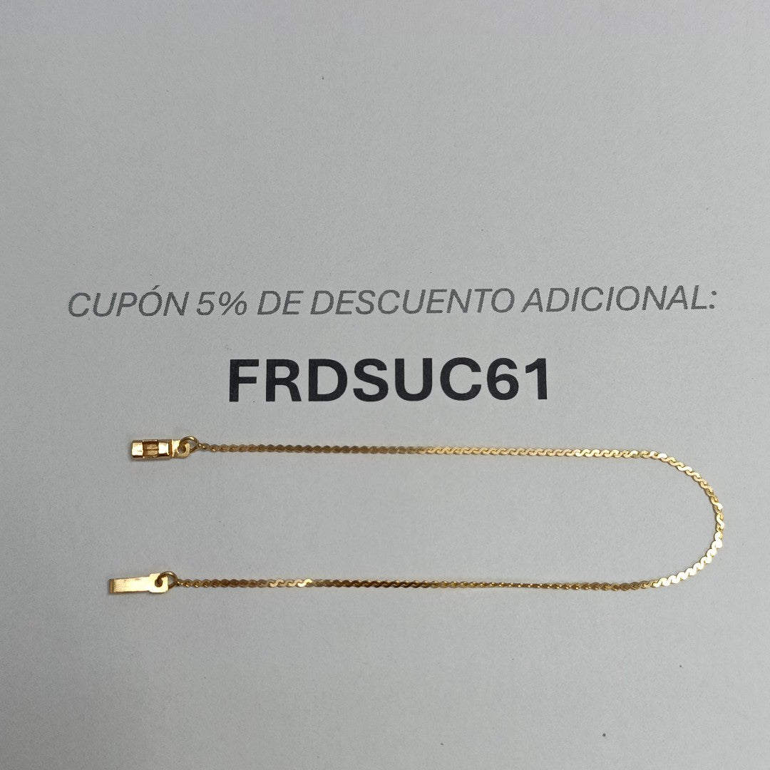 PULSERA ORO 14 K 1.1 GRMS (SEMINUEVO)