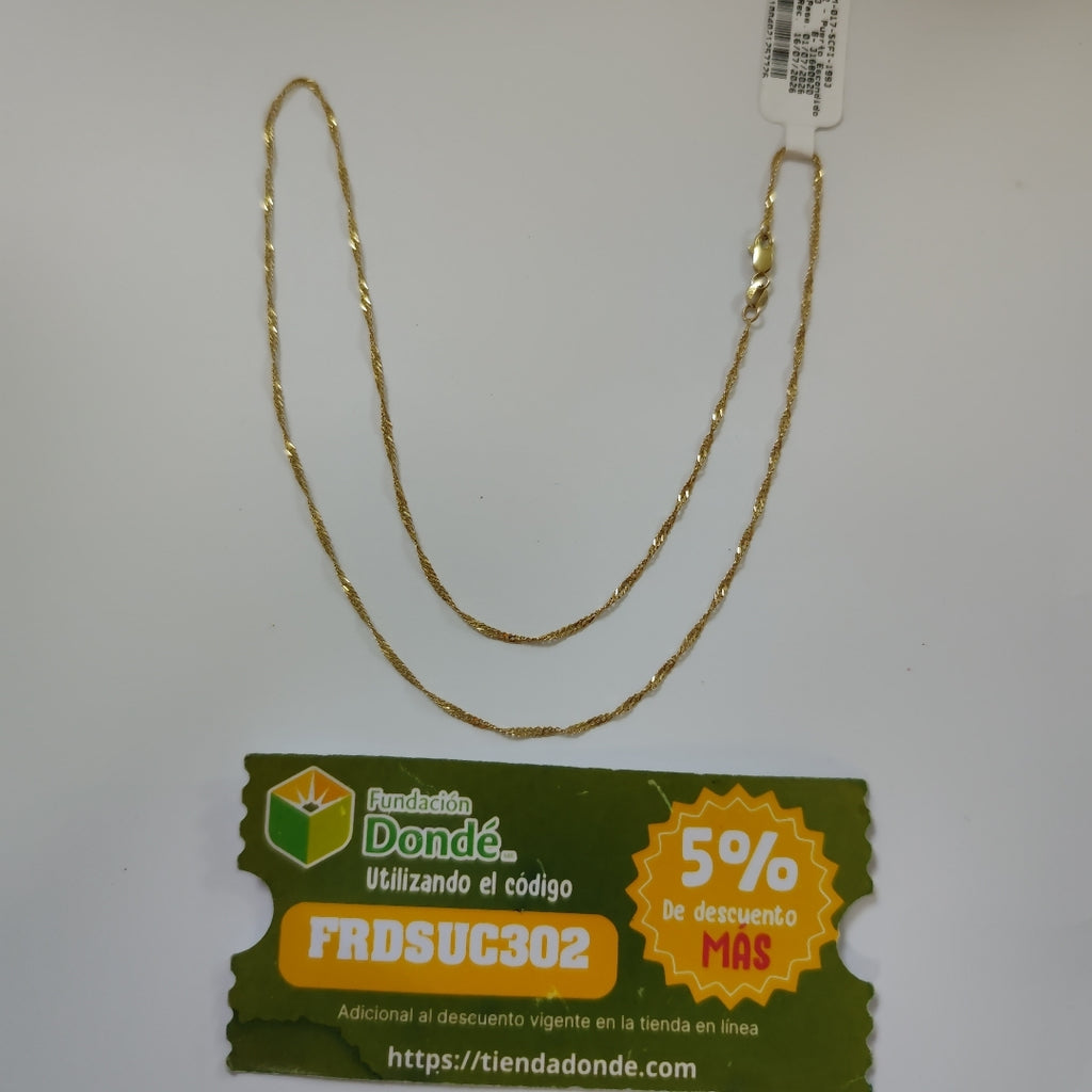 CADENA ORO 14 K 2.3 GRMS (SEMINUEVO)