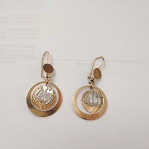 ARETES PAR ORO 14 K 6,40 GRMS (SEMINUEVO)