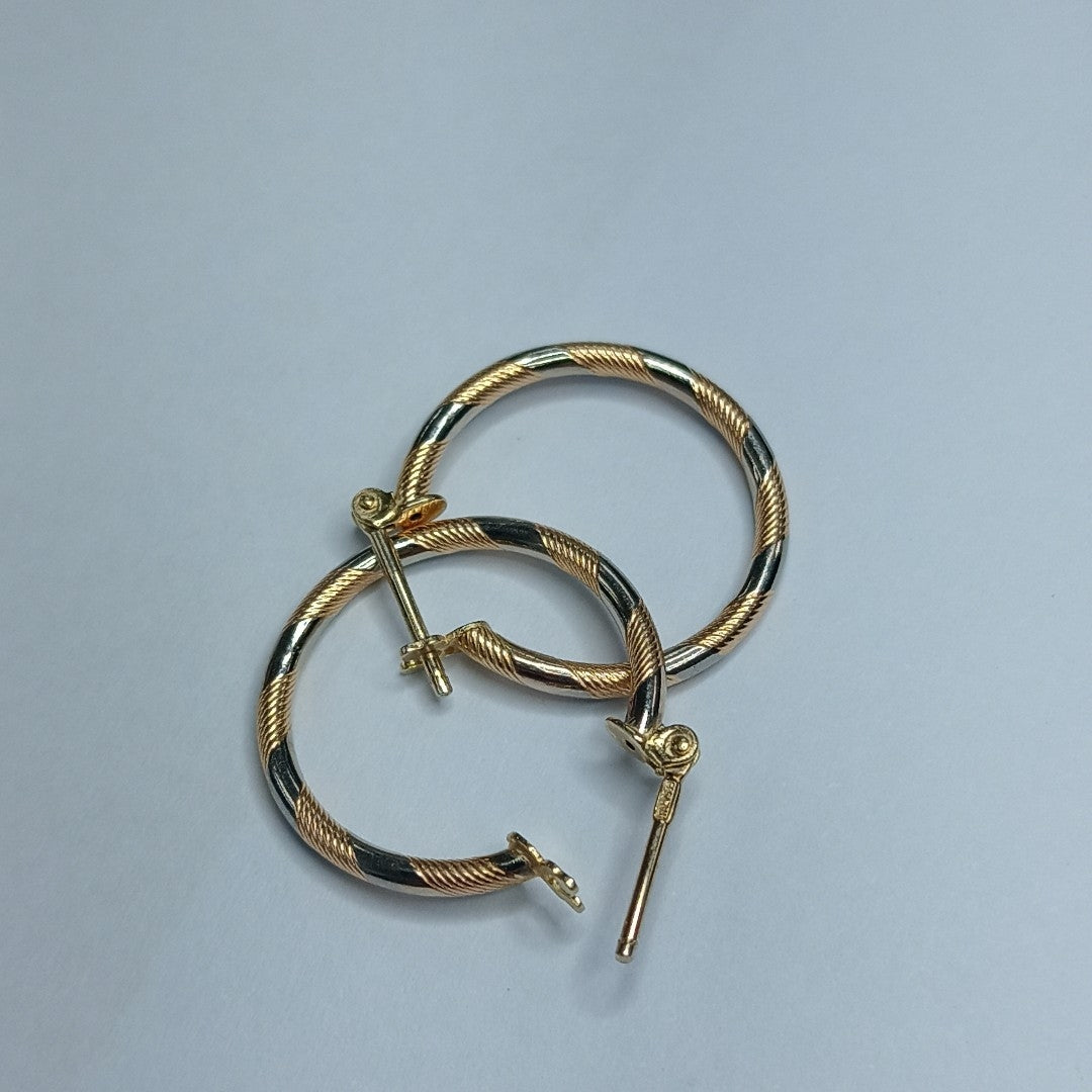 ARRACADAS PAR ORO COMBINADO 10 K 1.5 GRMS (SEMINUEVO)