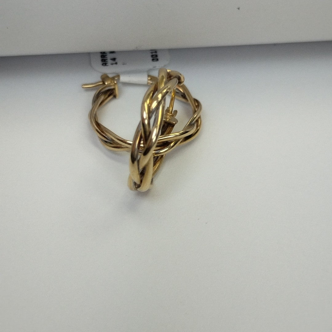 ARRACADAS PAR ORO 14 K 1.8 GRMS (SEMINUEVO)
