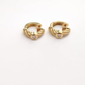 ARETES PAR ORO 14 K 4,20 GRMS (SEMINUEVO)