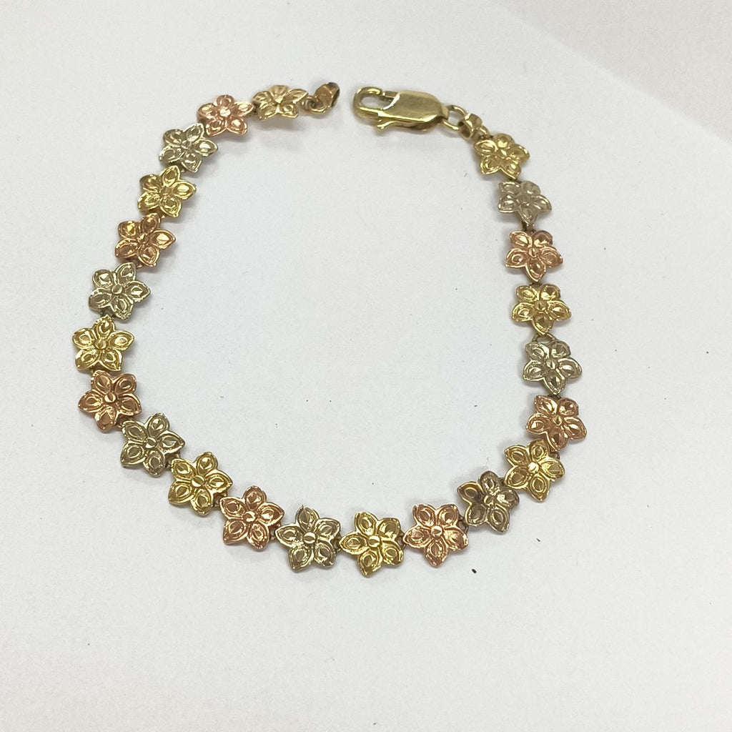 PULSERA ORO COMBINADO 14 K 7,20 GRMS (SEMINUEVO)