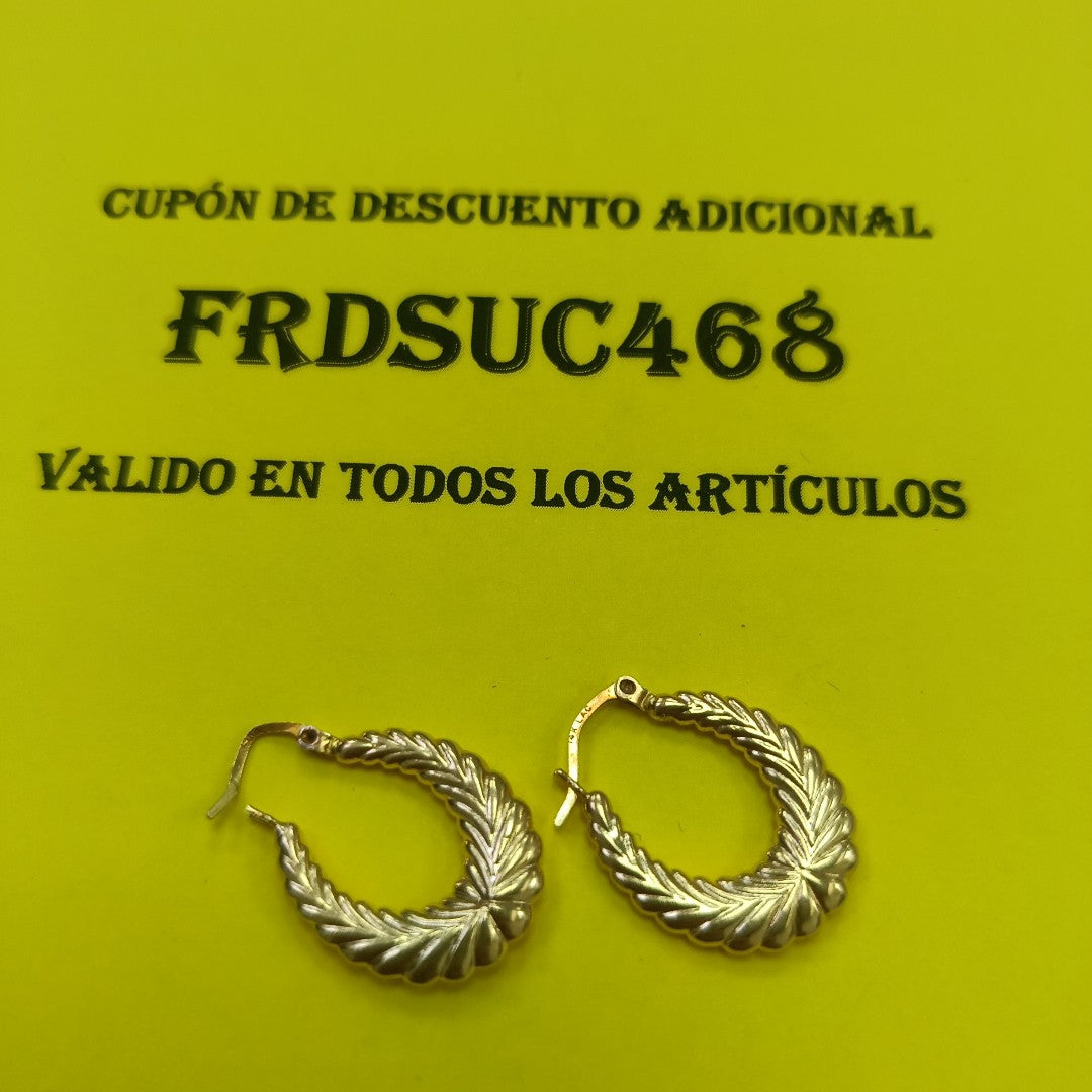 ARRACADAS PAR ORO 10 K 2,20 GRMS (SEMINUEVO)