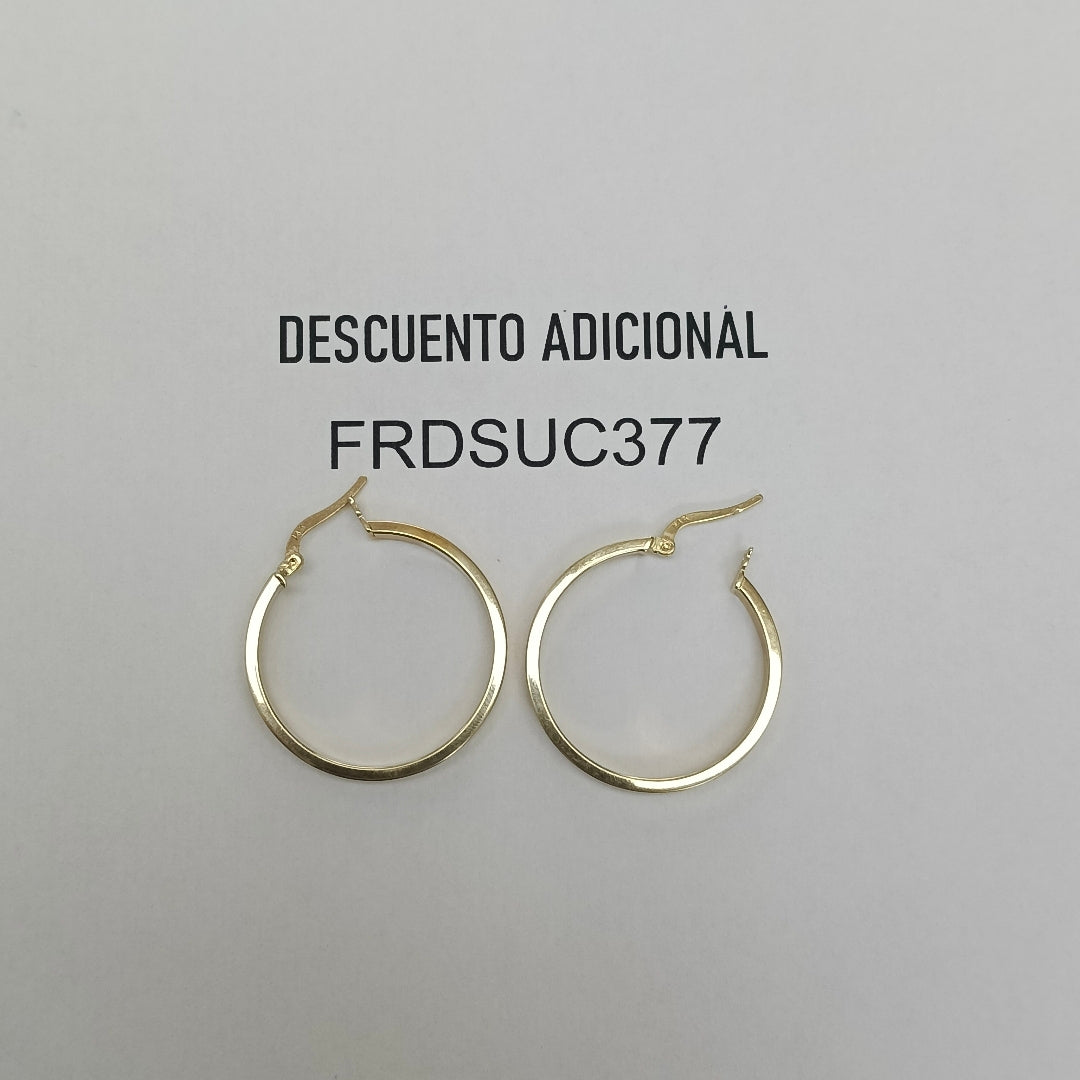 ARRACADAS PAR ORO 14 K 2.7 GRMS (SEMINUEVO)