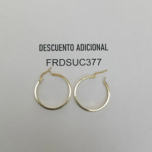 ARRACADAS PAR ORO 14 K 2.7 GRMS (SEMINUEVO)