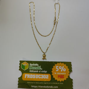 CADENA, DIJE ORO 14 K 3 GRMS (SEMINUEVO)
