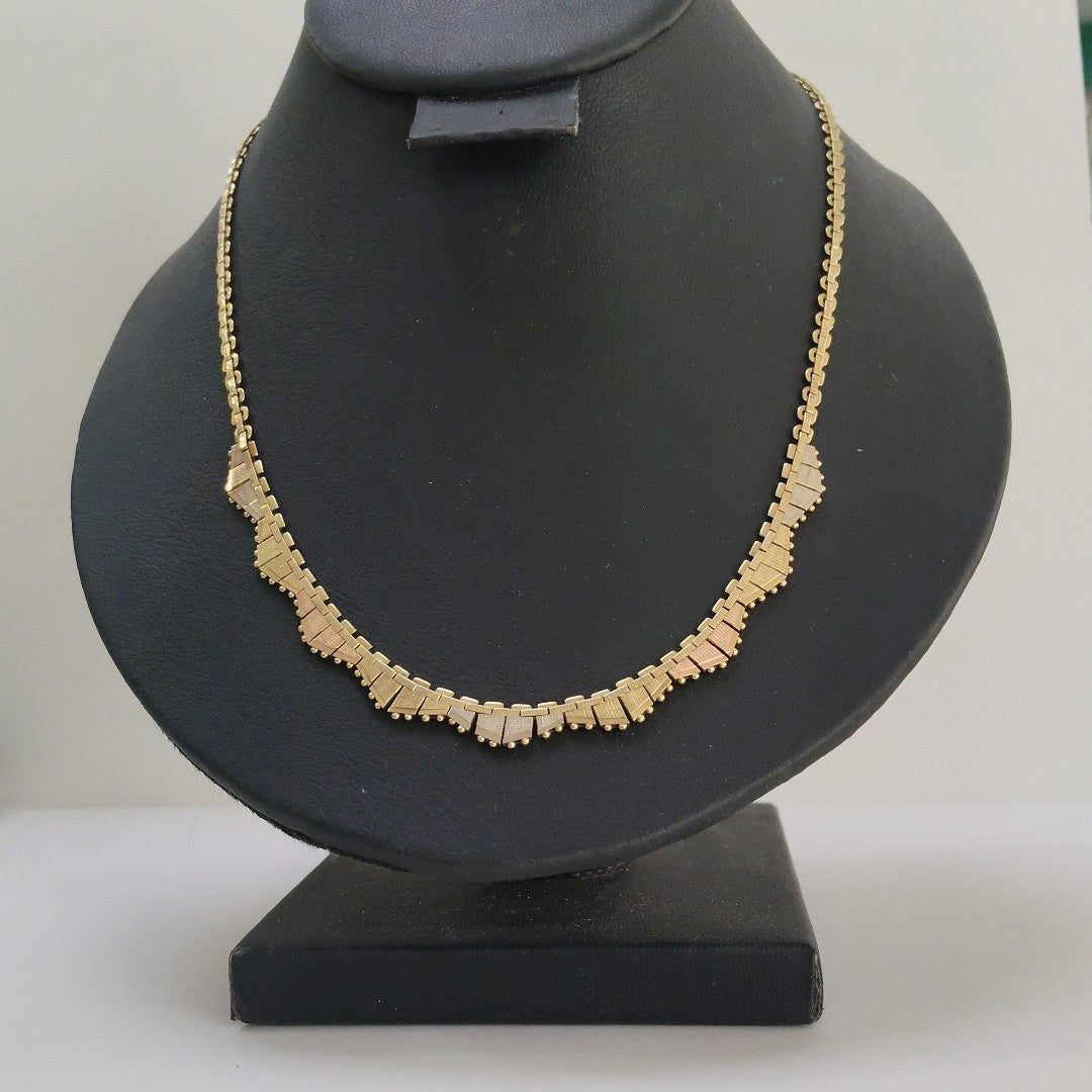 GARGANTILLA ORO, ORO COMBINADO 14 K 14.6 GRMS (SEMINUEVO)