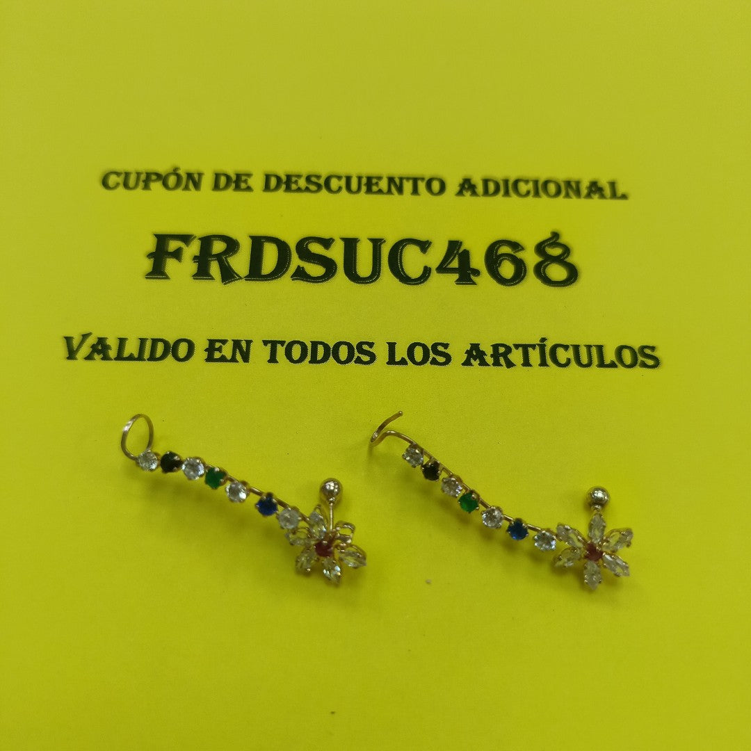 ARETES PAR ORO 10 K 1,70 GRMS (SEMINUEVO)