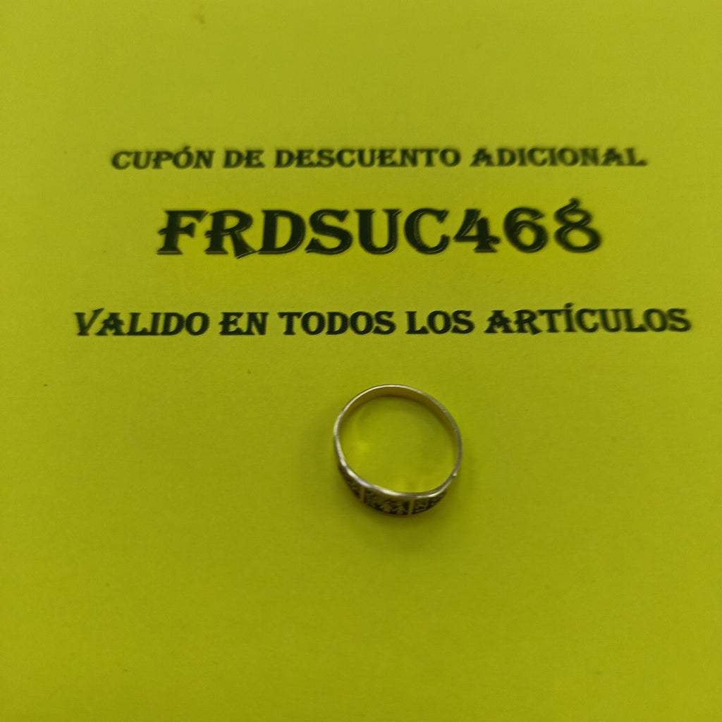 ANILLO DE GRADUACIÓN ORO 8 K 1,00 GRMS (SEMINUEVO)