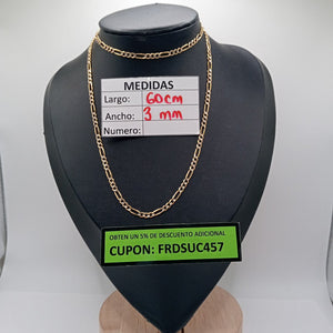 CADENA ORO,RODIADO 10 K 8,70 GRMS (SEMINUEVO)