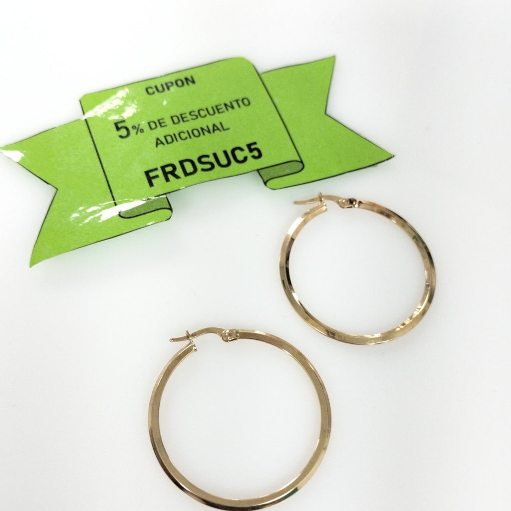 ARRACADAS PAR ORO 14 K 2.8 GRMS (SEMINUEVO)