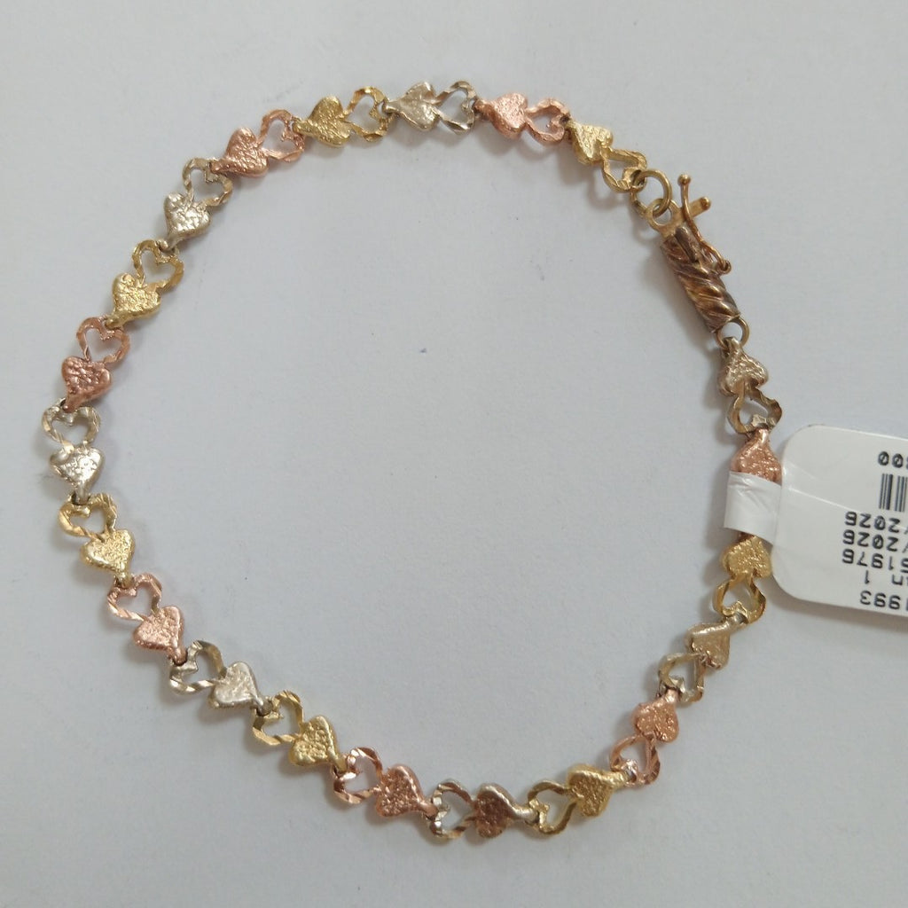 PULSERA ORO COMBINADO 10 K 6,90 GRMS (SEMINUEVO)