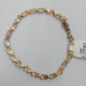 PULSERA ORO COMBINADO 10 K 6,90 GRMS (SEMINUEVO)