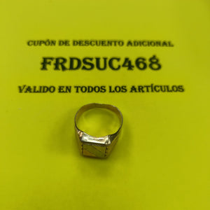 ANILLO ORO COMBINADO 14 K 6,50 GRMS (SEMINUEVO)