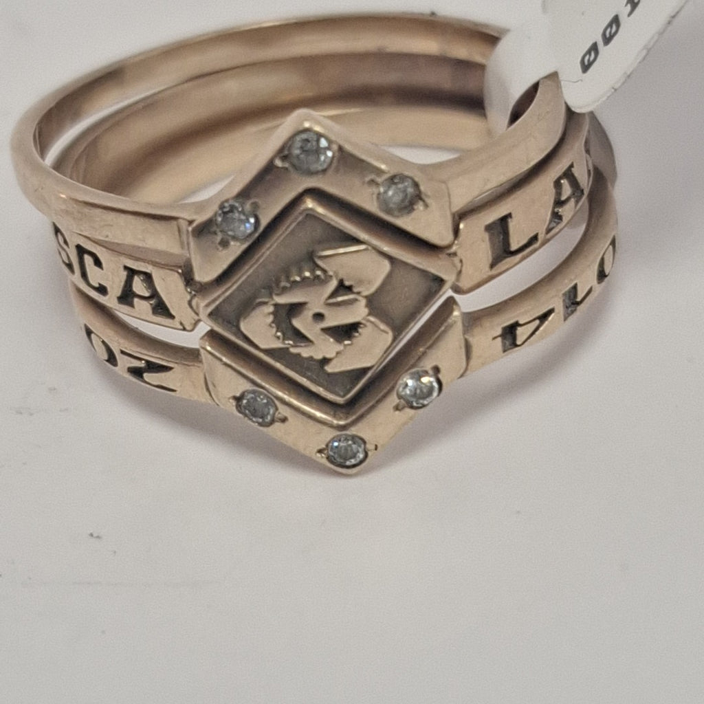 ANILLO DE GRADUACIÓN ORO 10 K 4.6 GRMS (SEMINUEVO)