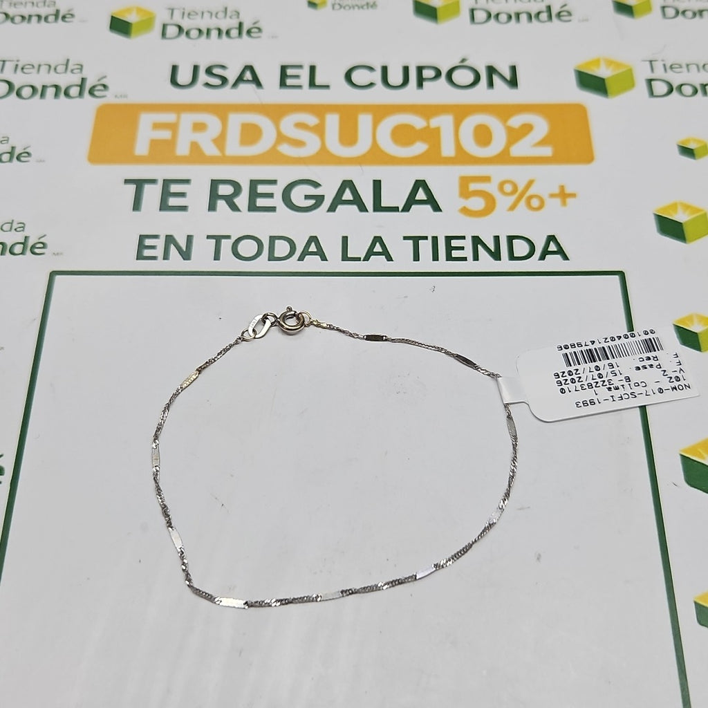PULSERA ORO BLANCO 14 K 0,60 GRMS (SEMINUEVO)