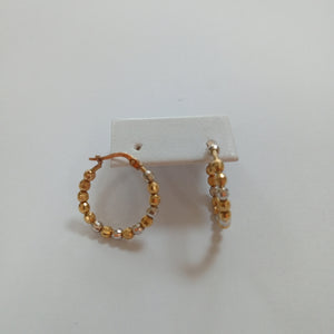 ARRACADAS PAR ORO COMBINADO 14 K 3.3 GRMS (SEMINUEVO)