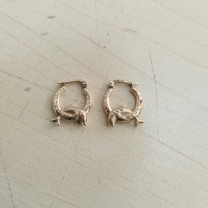 ARRACADAS PAR ORO 14 K 1.6 GRMS (SEMINUEVO)